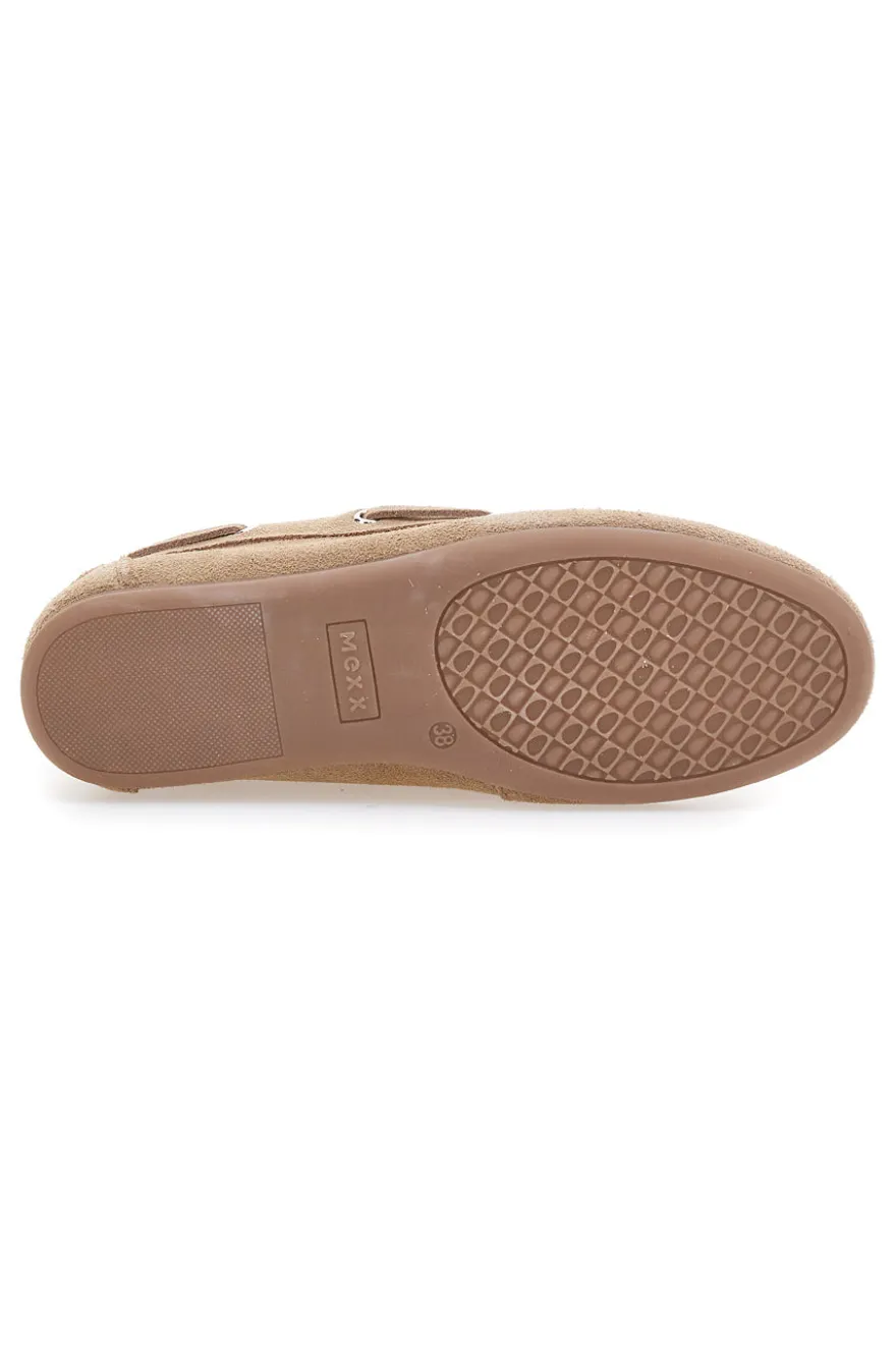 Mocassini beige in pelle con soletta removibile Pittarello Capsule BT261060001A