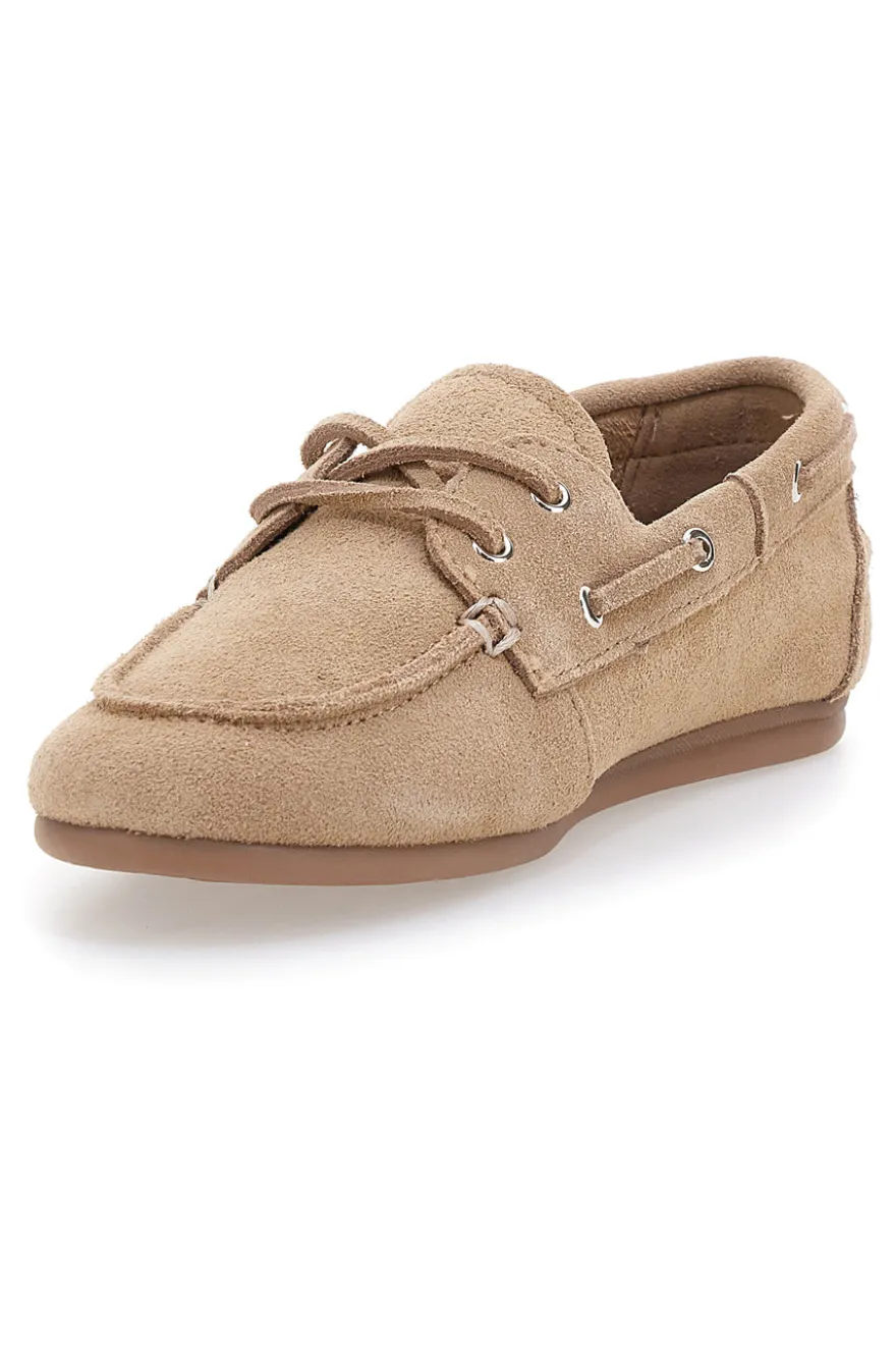 Mocassini beige in pelle con soletta removibile Pittarello Capsule BT261060001A