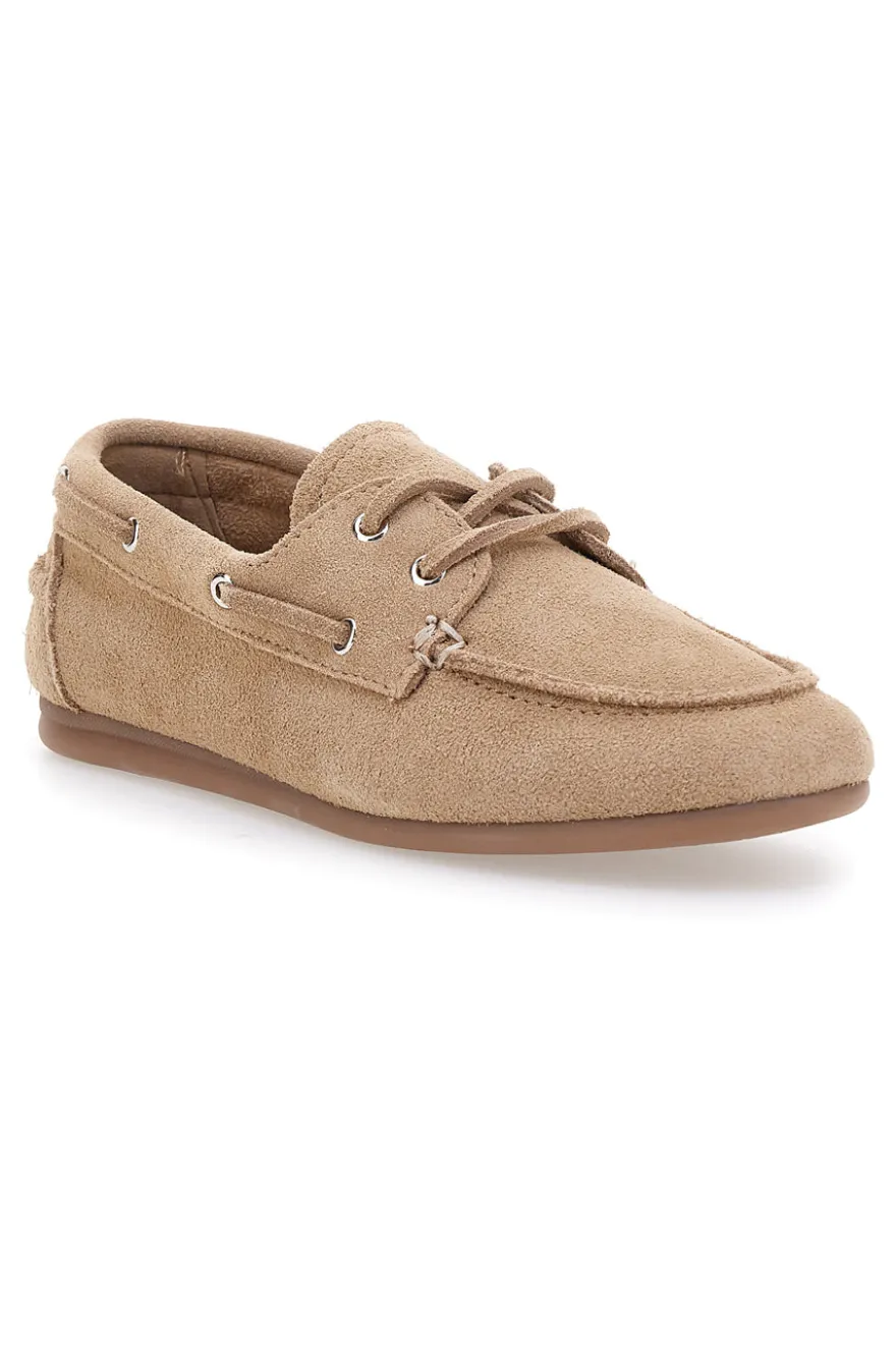 Mocassini beige in pelle con soletta removibile Pittarello Capsule BT261060001A