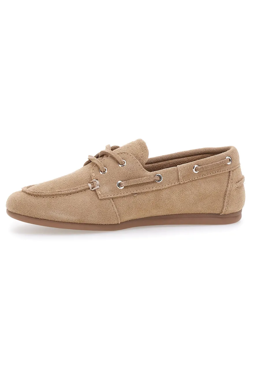 Mocassini beige in pelle con soletta removibile Pittarello Capsule BT261060001A