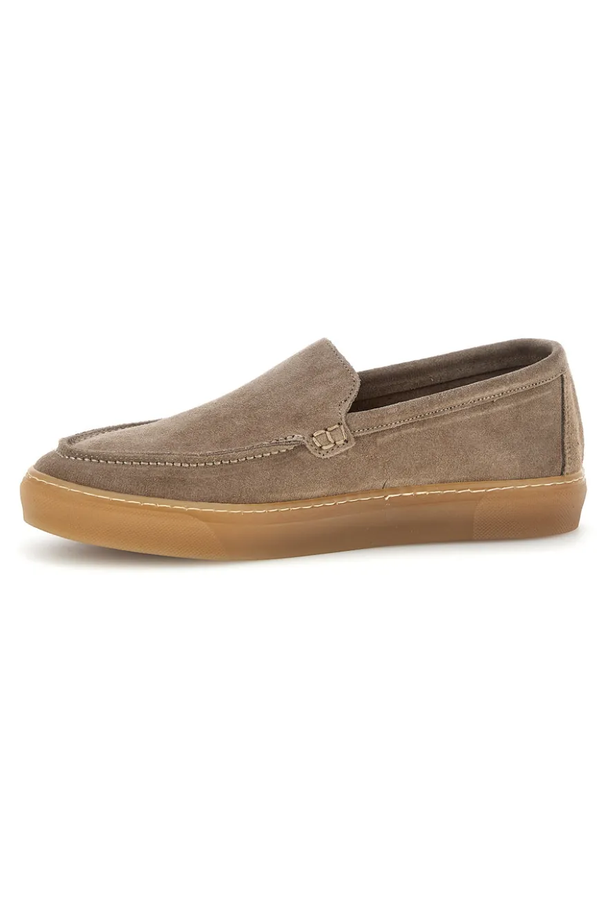 Mocassini beige in pelle Ptr 3255