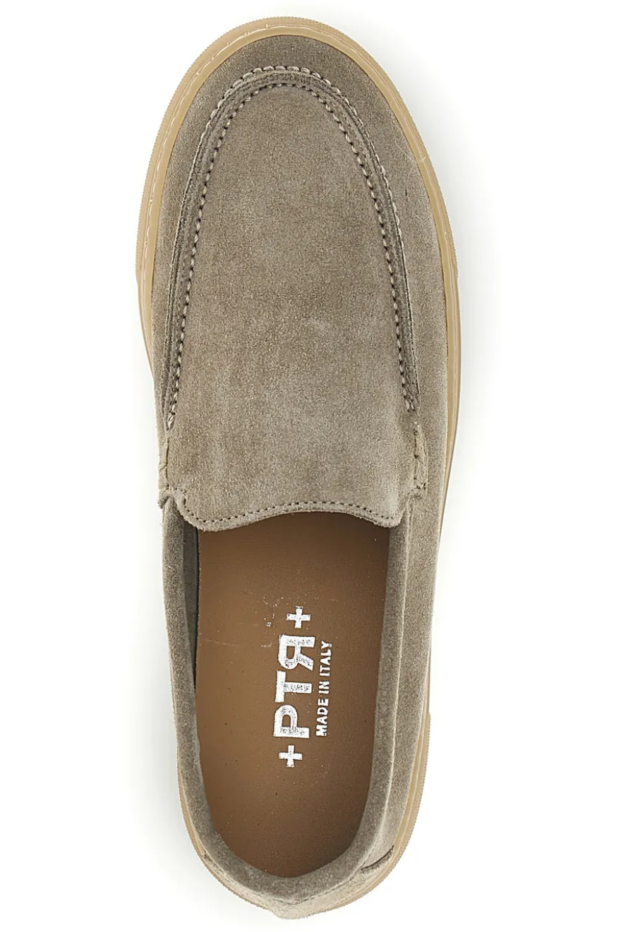 Mocassini beige in pelle Ptr 3255