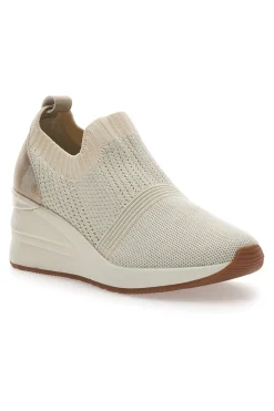 Mocassini Beige in Tela con Zeppa ENERGY E20