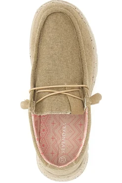 Mocassini Beige in Tela da Uomo Sevenoaks 1147