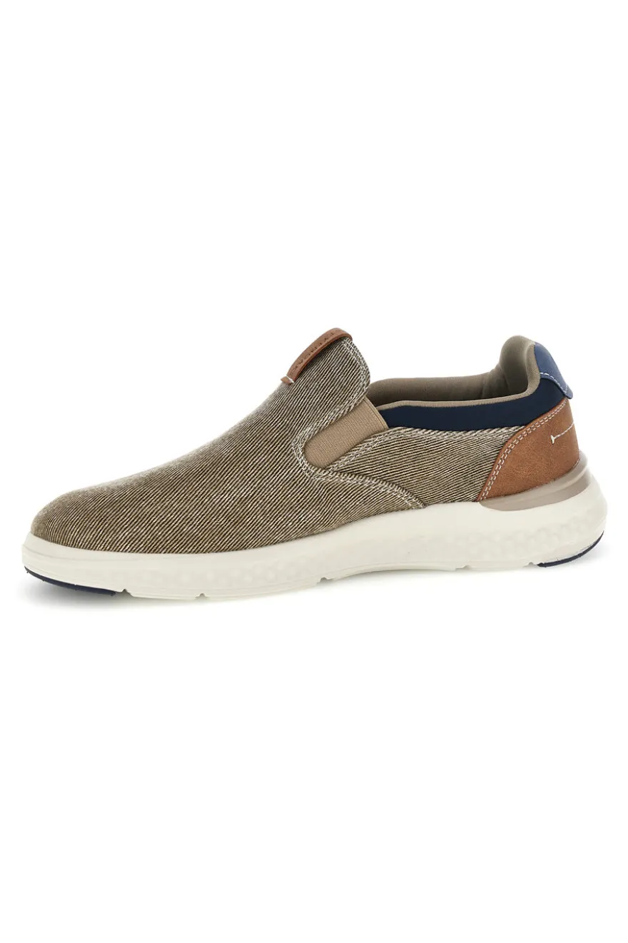 Mocassini beige in tessuto con suoletta estraibile Sevenoaks YH25129