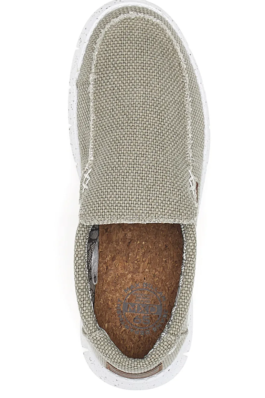 Mocassini beige in tessuto con suola leggera Max dillan MXM419907