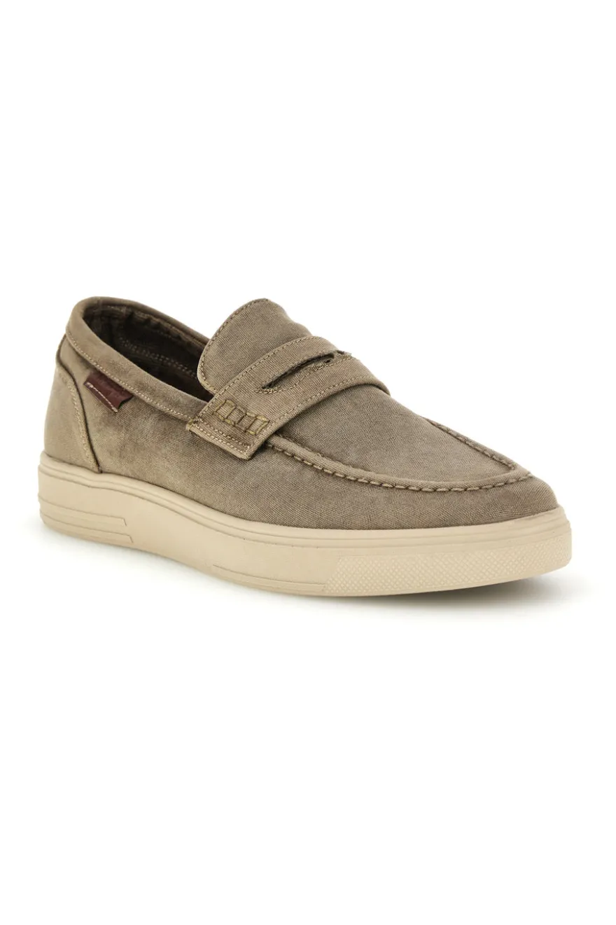 Mocassini beige in tessuto Wrangler 2026103538F