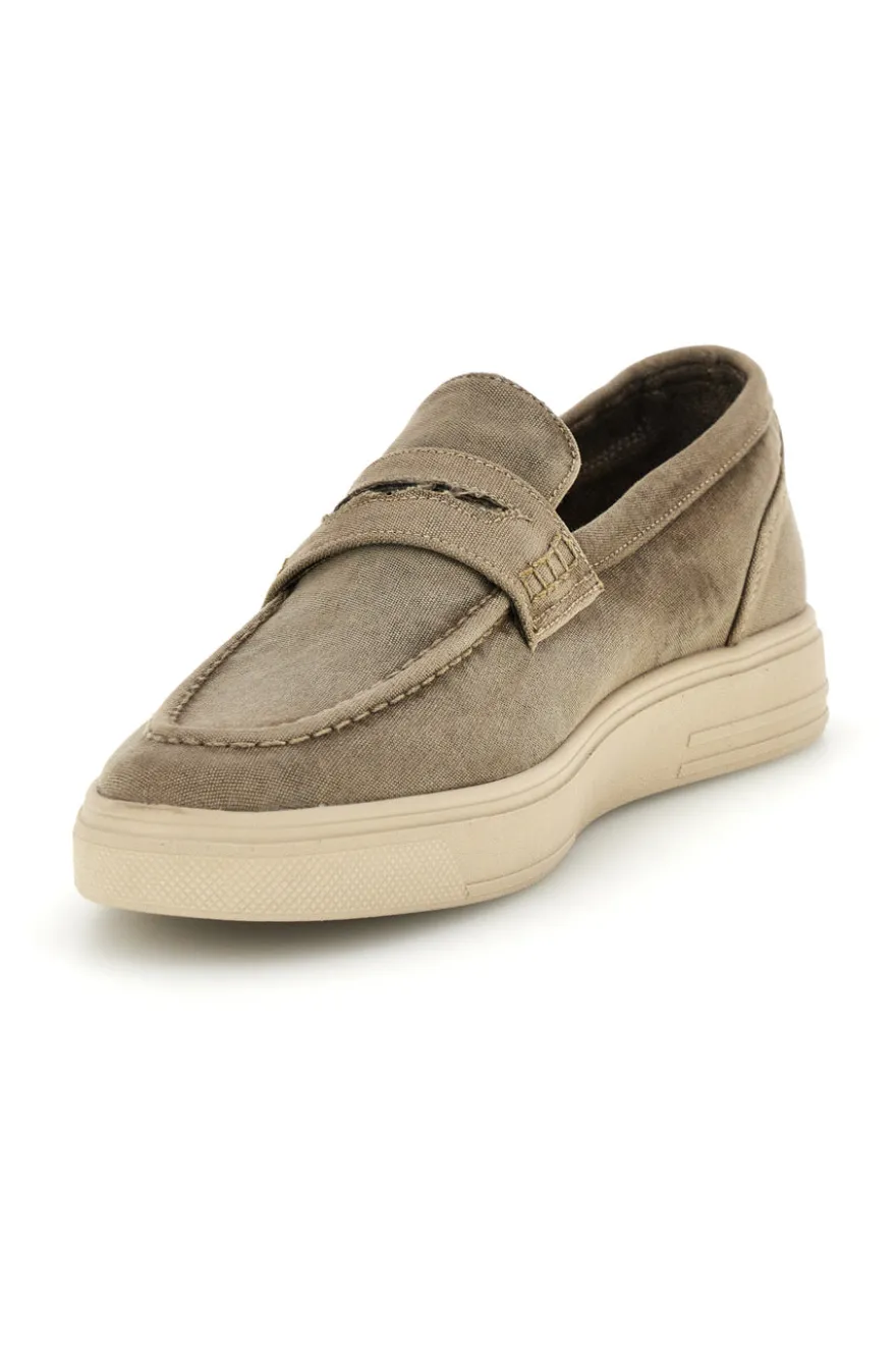 Mocassini beige in tessuto Wrangler 2026103538F