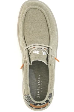 Mocassini beige in tessuto Sevenoaks Yh25073