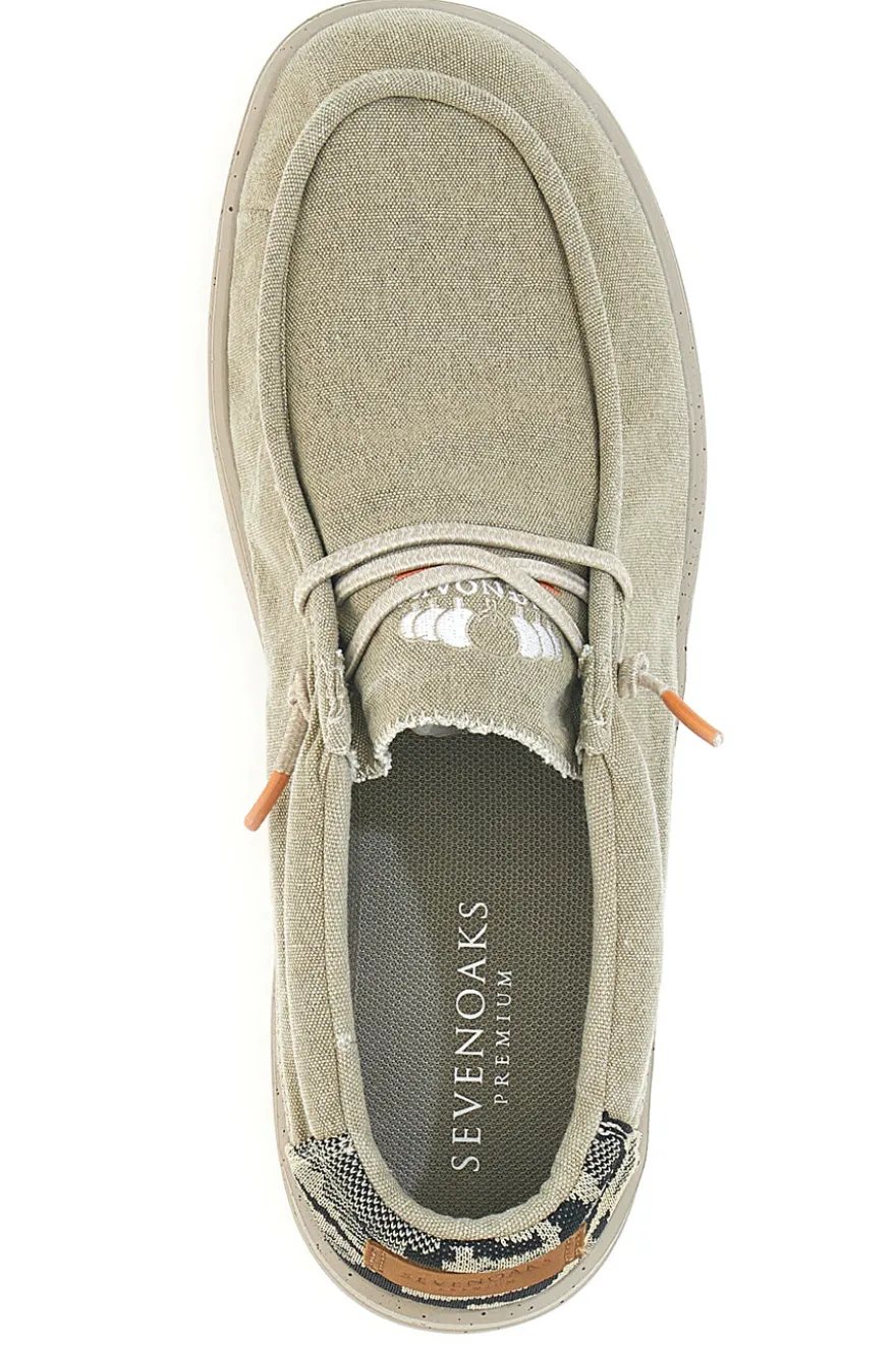Mocassini beige in tessuto Sevenoaks Yh25073