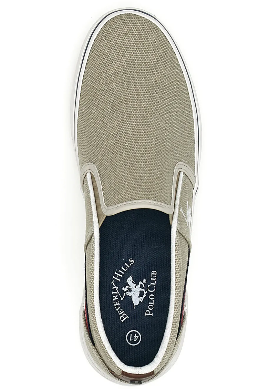 Mocassini beige in tessuto Beverly Hills Polo Club Bolton Cvs