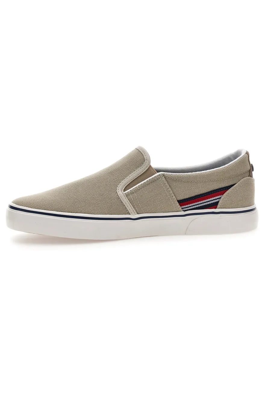 Mocassini beige in tessuto Beverly Hills Polo Club Bolton Cvs
