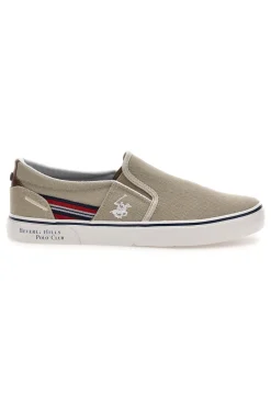 Mocassini beige in tessuto Beverly Hills Polo Club Bolton Cvs