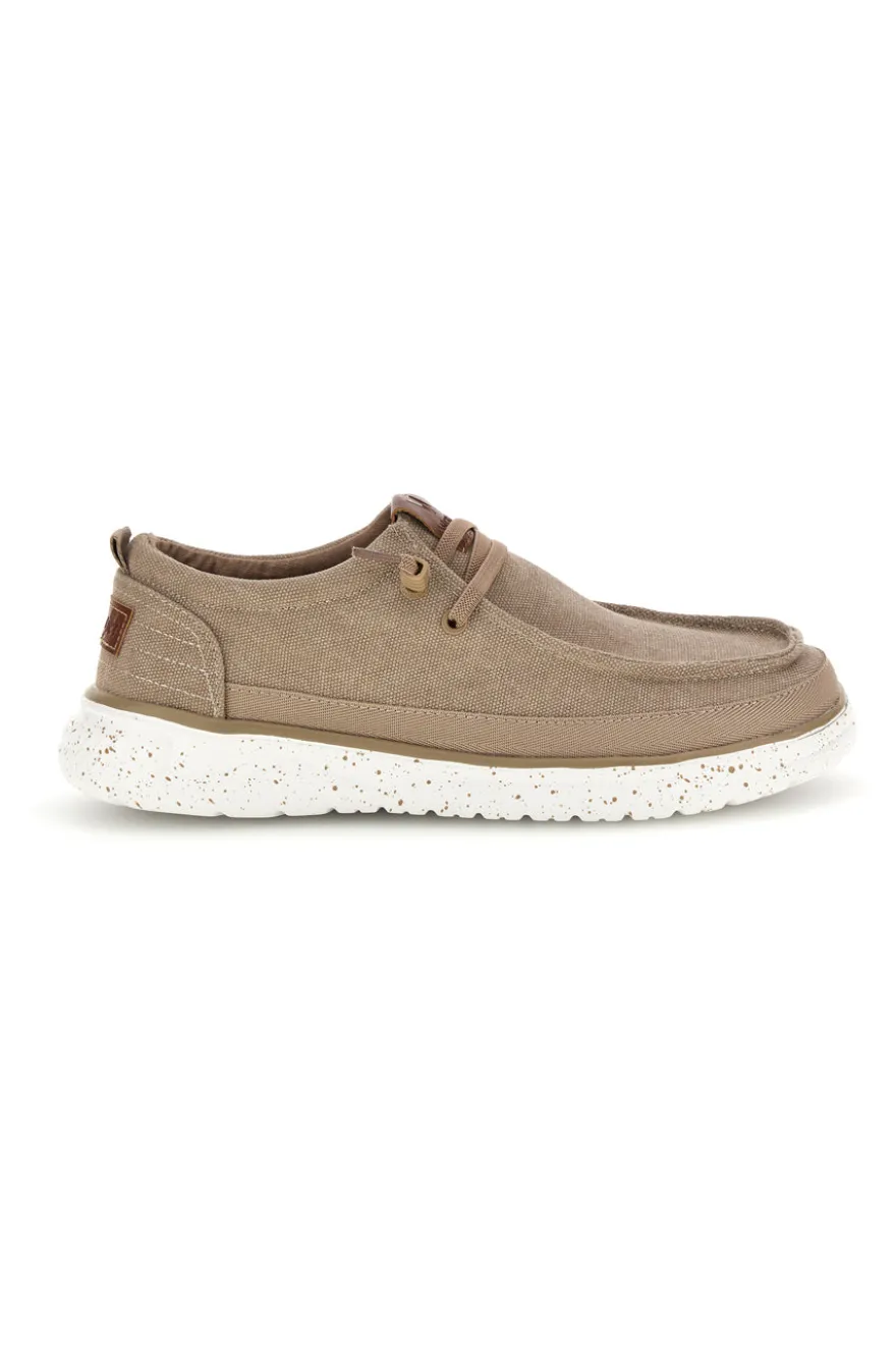 Mocassini beige in tessuto Wrangler 2026103638F