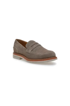 Mocassini Beige In Vera Pelle Scamosciata Pittarello Active 2402