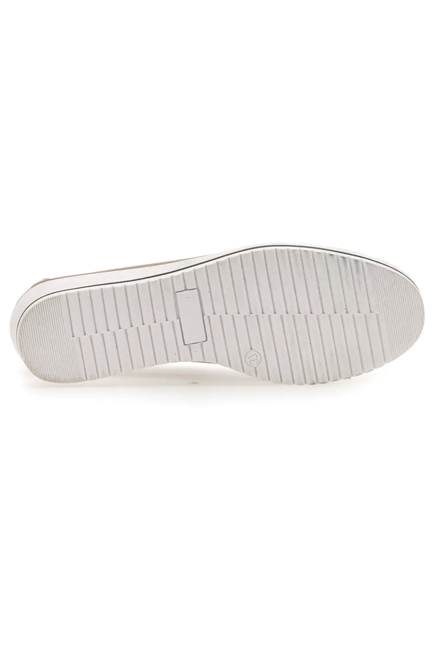Mocassini Beige Mio Tempo 12862