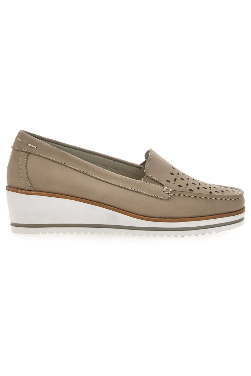 Mocassini Beige Mio Tempo 12862