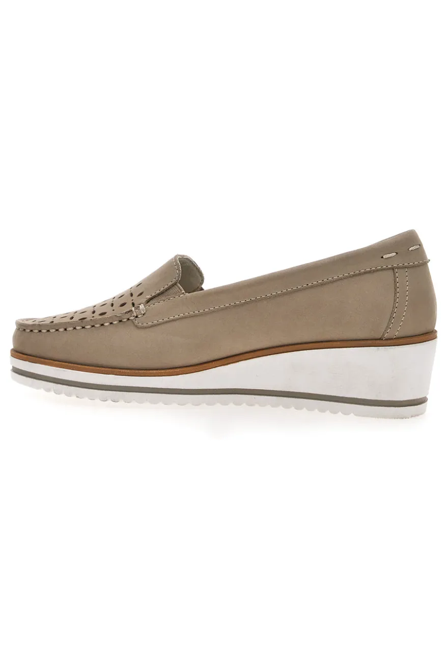 Mocassini Beige Mio Tempo 12862