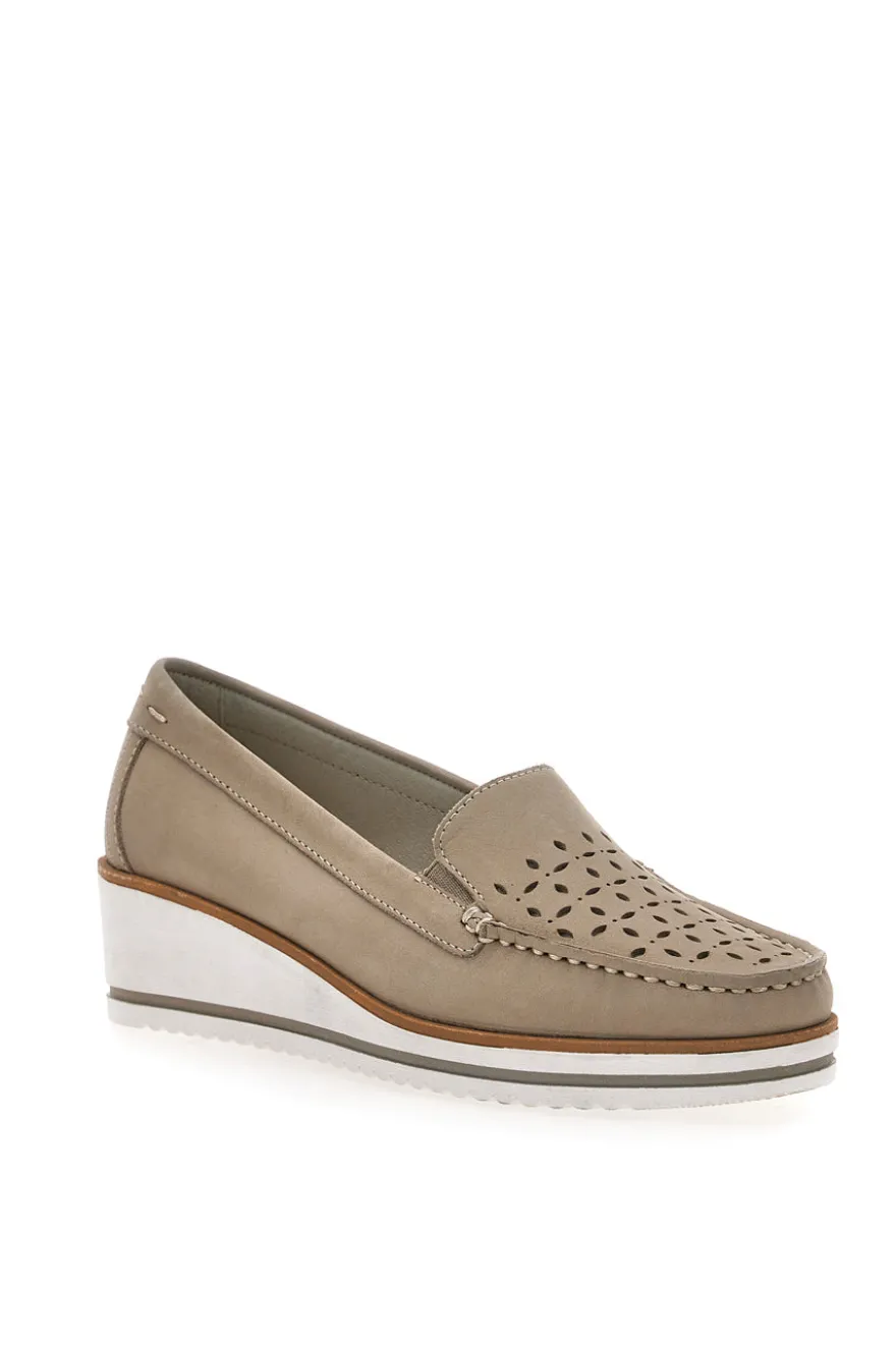 Mocassini Beige Mio Tempo 12862