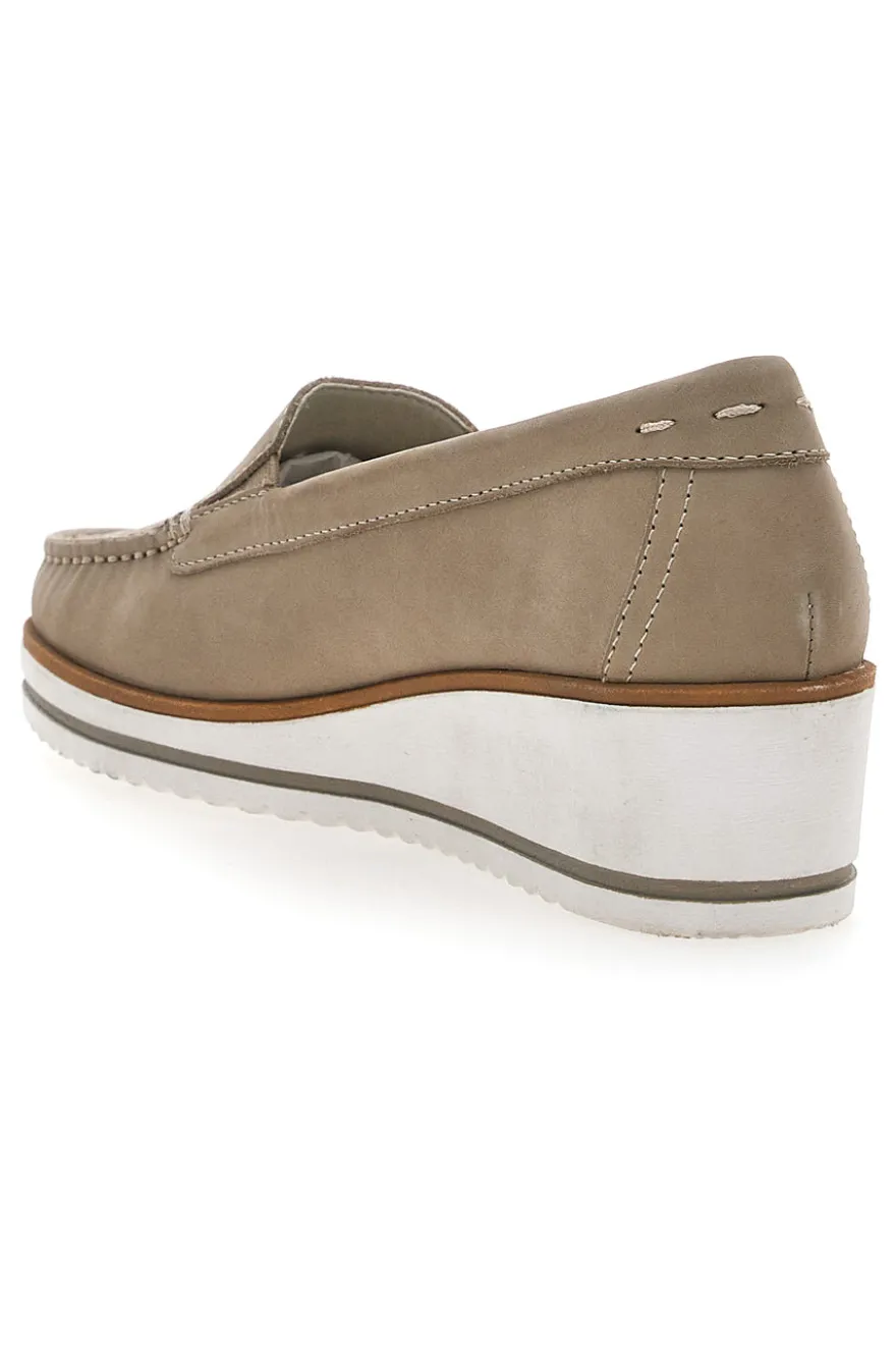 Mocassini Beige Mio Tempo 12862