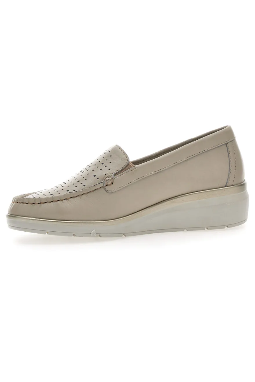 Mocassini Beige Mio Tempo 21178