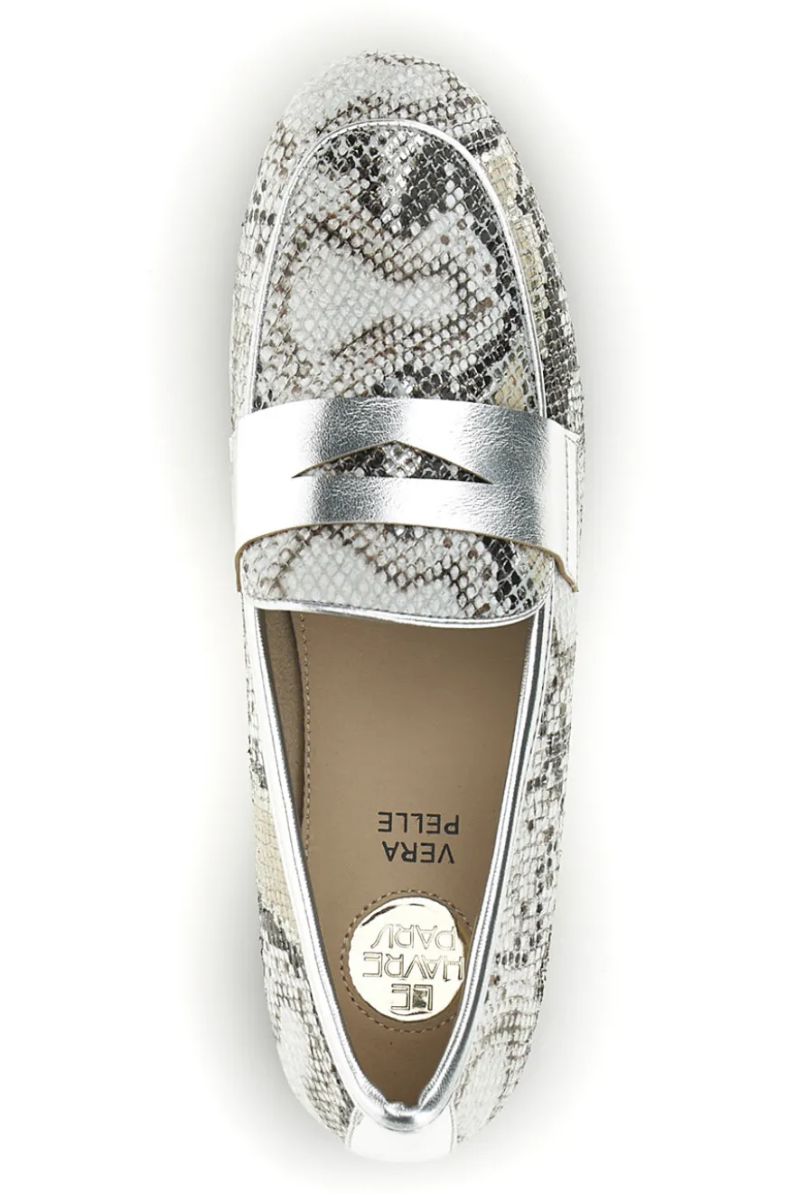 Mocassini beige stampa animalier Le havre paris TW26S2300807