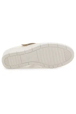 Mocassini beige traforati con strappo The First Active 5