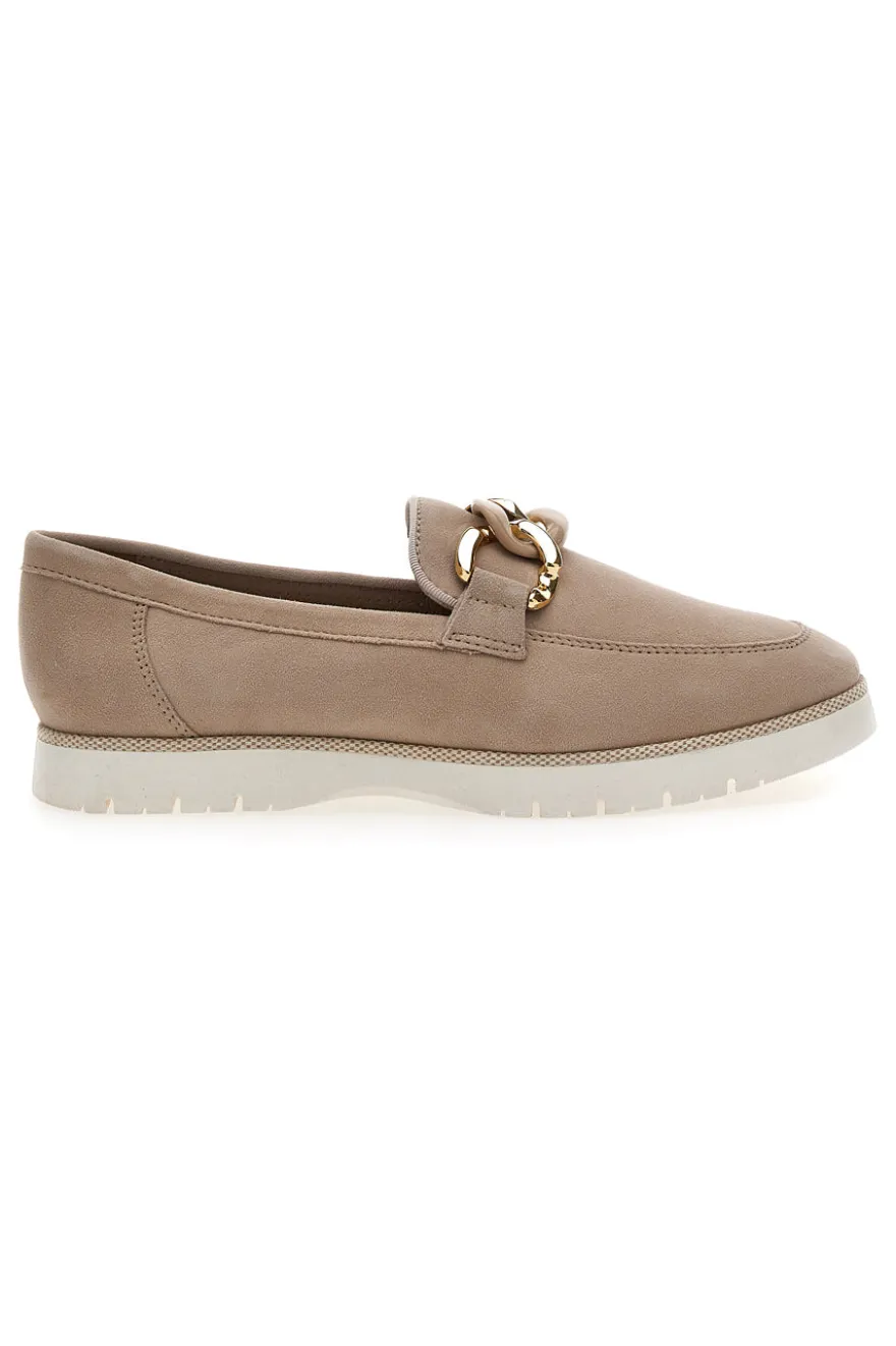 Mocassini Beige Vera Pelle Pittarello Active 2301