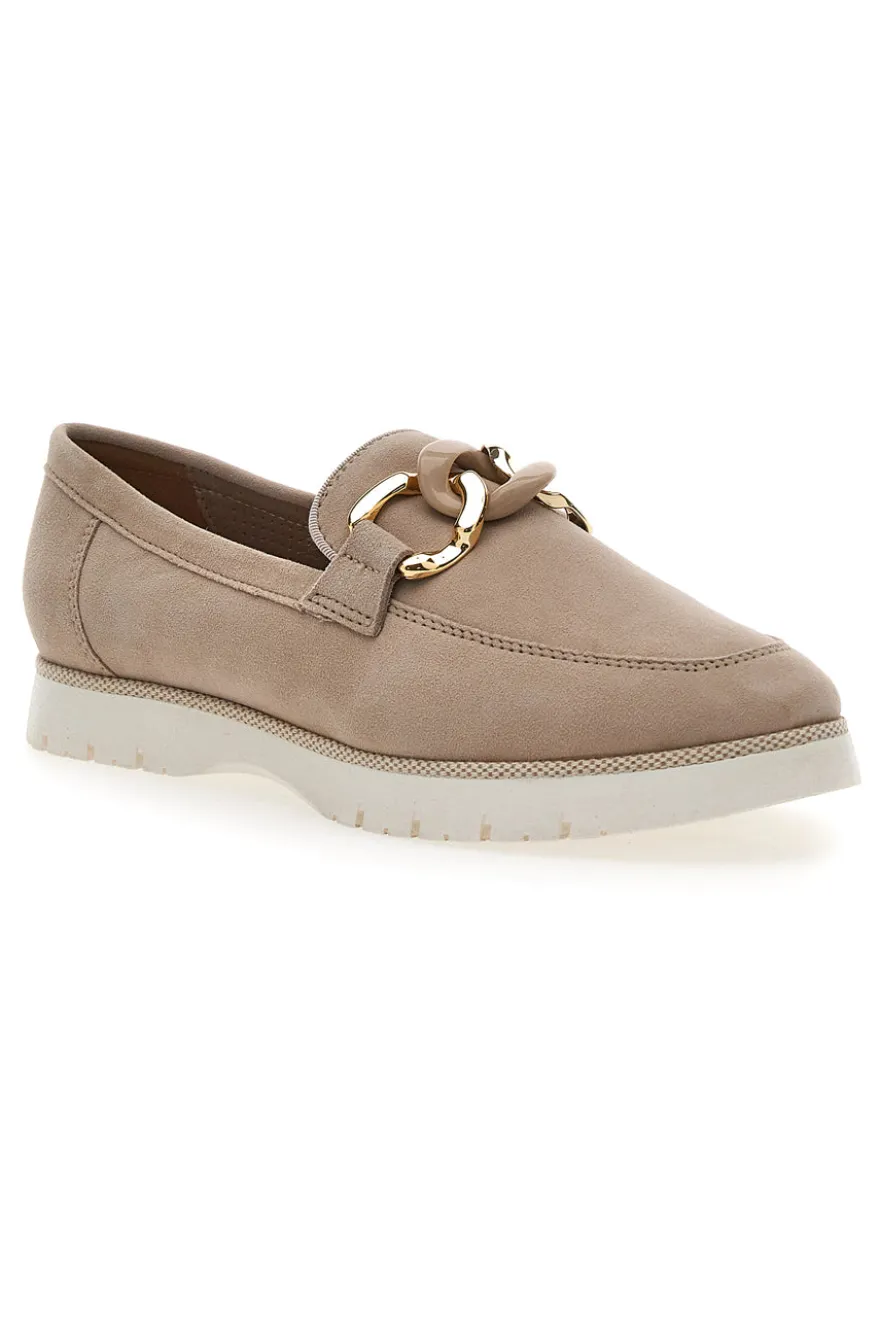 Mocassini Beige Vera Pelle Pittarello Active 2301