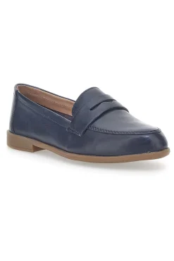 Mocassini Blu Con Bocca di Leone Pittarello Look 02 M