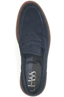 Mocassini blu con bocca di leone PITTARELLO CLASS 014
