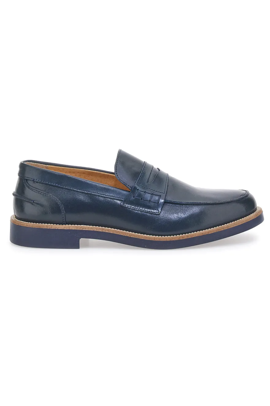 Mocassini Blu con Bocca di Leone PITTARELLO 8027
