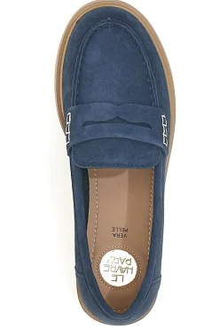 Mocassini blu con dettaglio decorativo Le Havre Paris KMD26W40