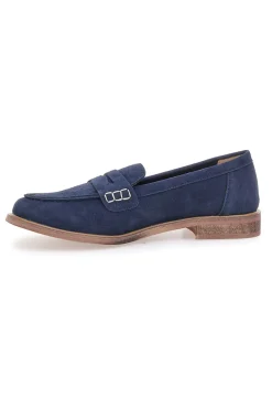 Mocassini blu con dettaglio decorativo Le Havre Paris KMD26W40