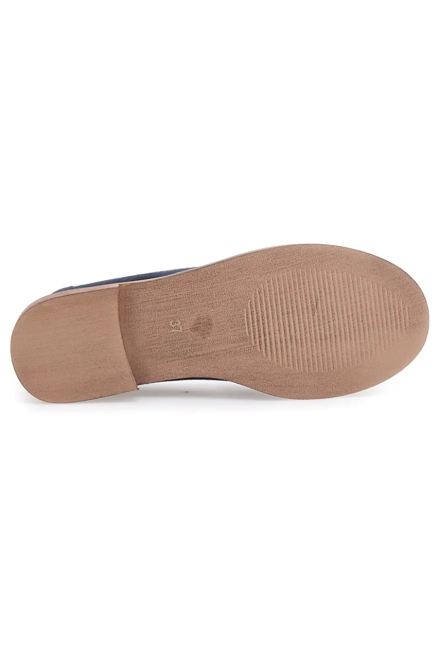 Mocassini blu con dettaglio decorativo Le Havre Paris KMD26W40
