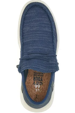 Mocassini Blu con Lacci Elastici ROUTE 66 RO51803
