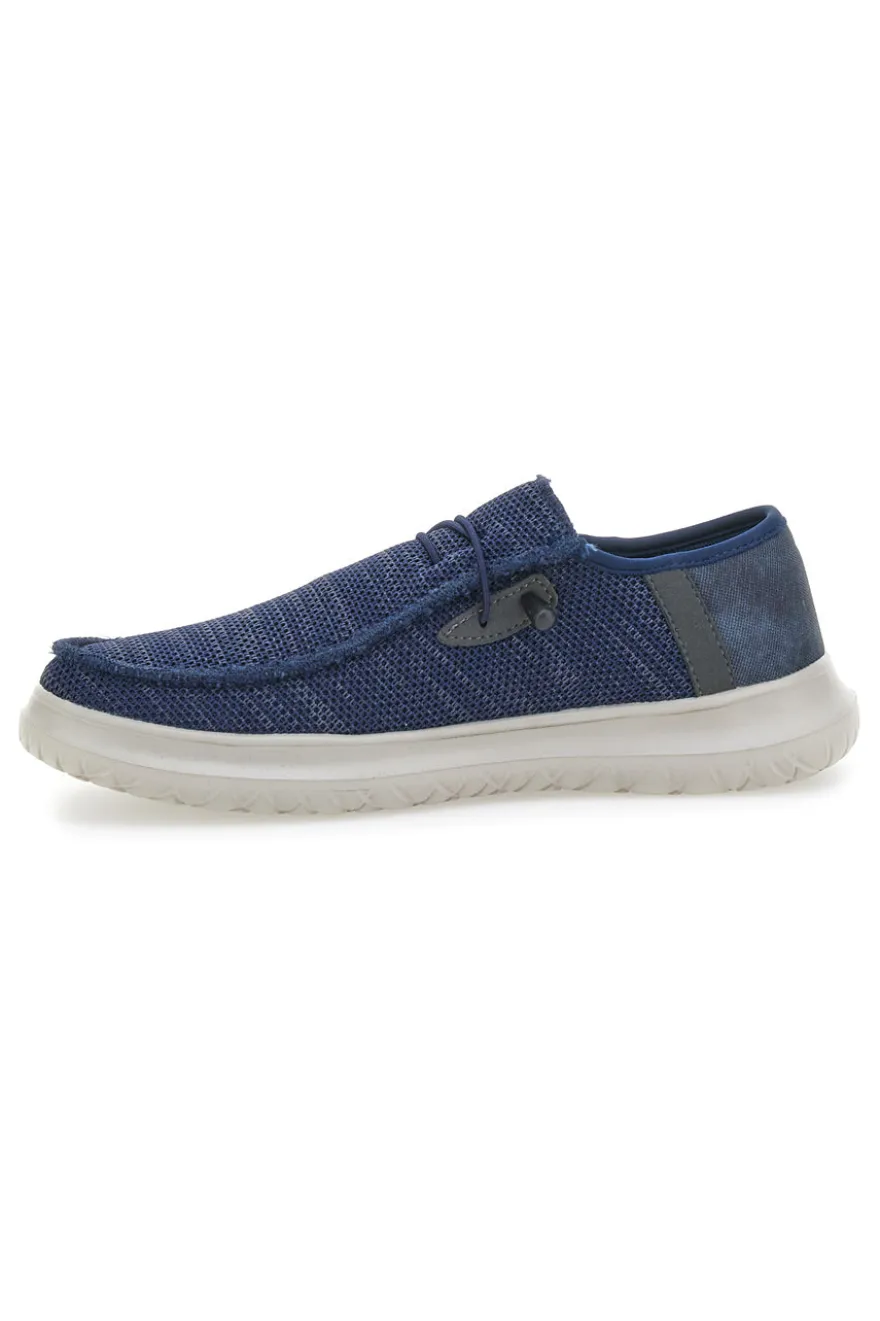 Mocassini Blu con Lacci Elastici ROUTE 66 RO51803