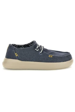 Mocassini blu con lacci U.s. golf club S2694US4636