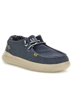 Mocassini blu con lacci U.s. golf club S2694US4636