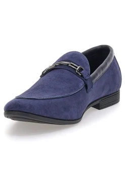 Mocassini blu con morsetto Claremorris 218014