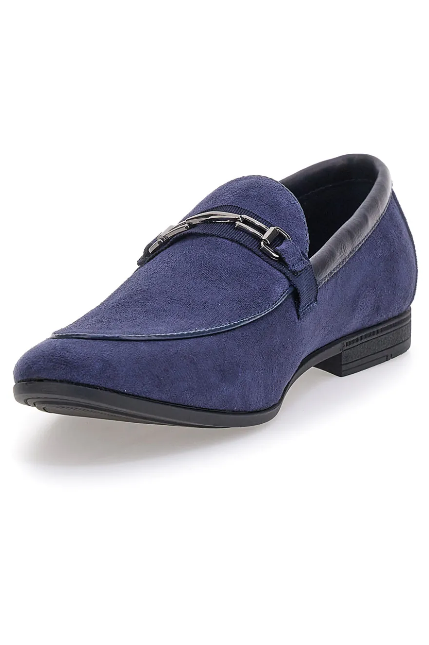 Mocassini blu con morsetto Claremorris 218014