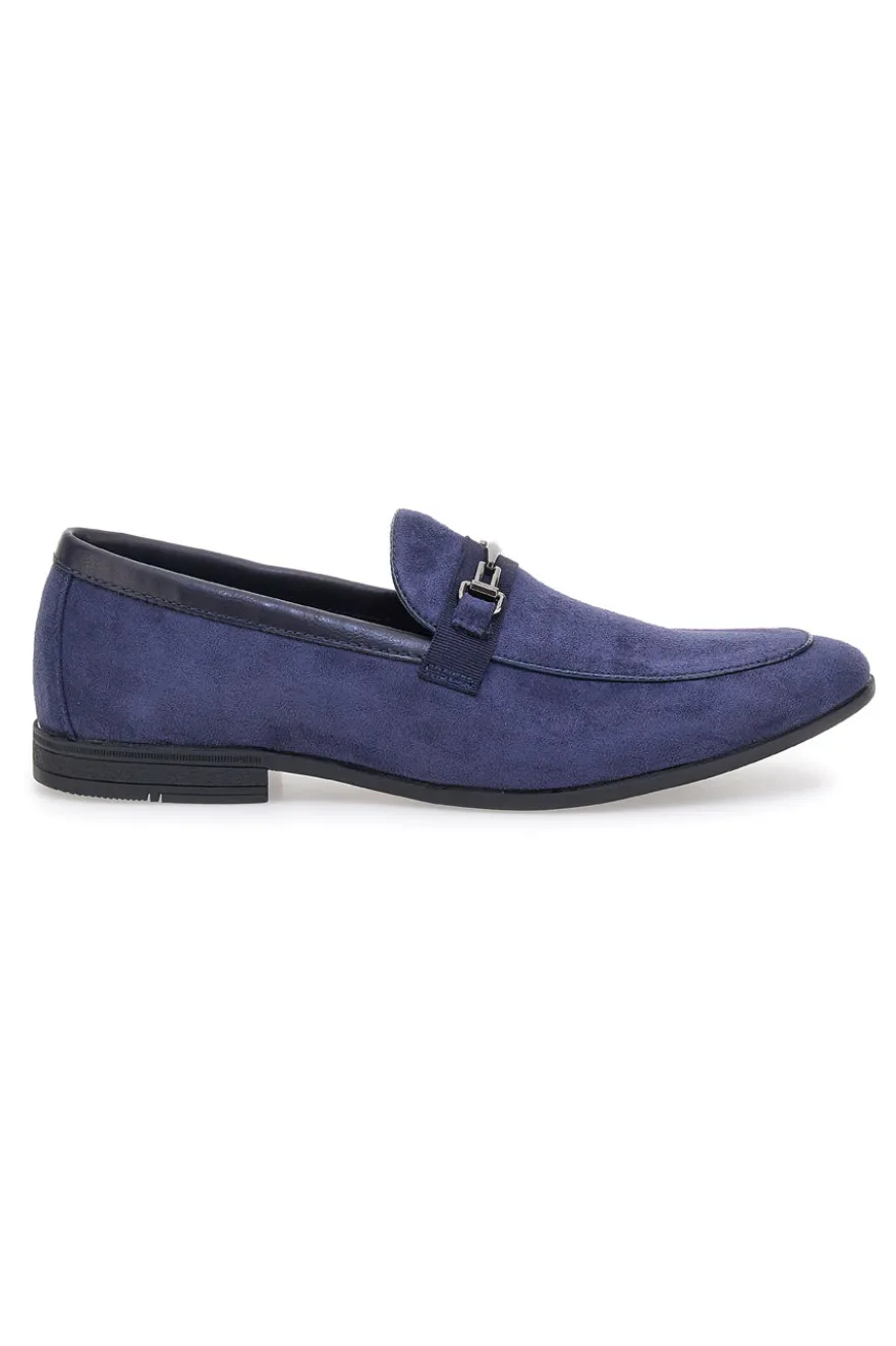 Mocassini blu con morsetto Claremorris 218014