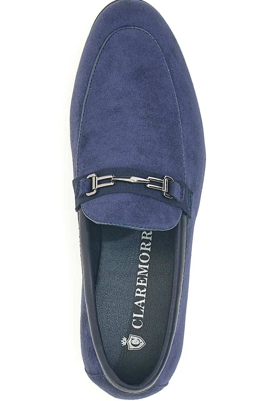 Mocassini blu con morsetto Claremorris 218014