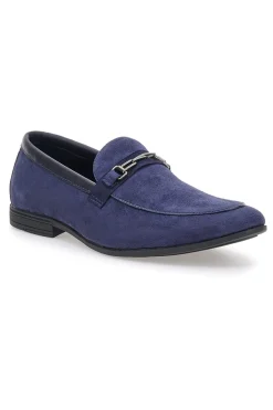 Mocassini blu con morsetto Claremorris 218014