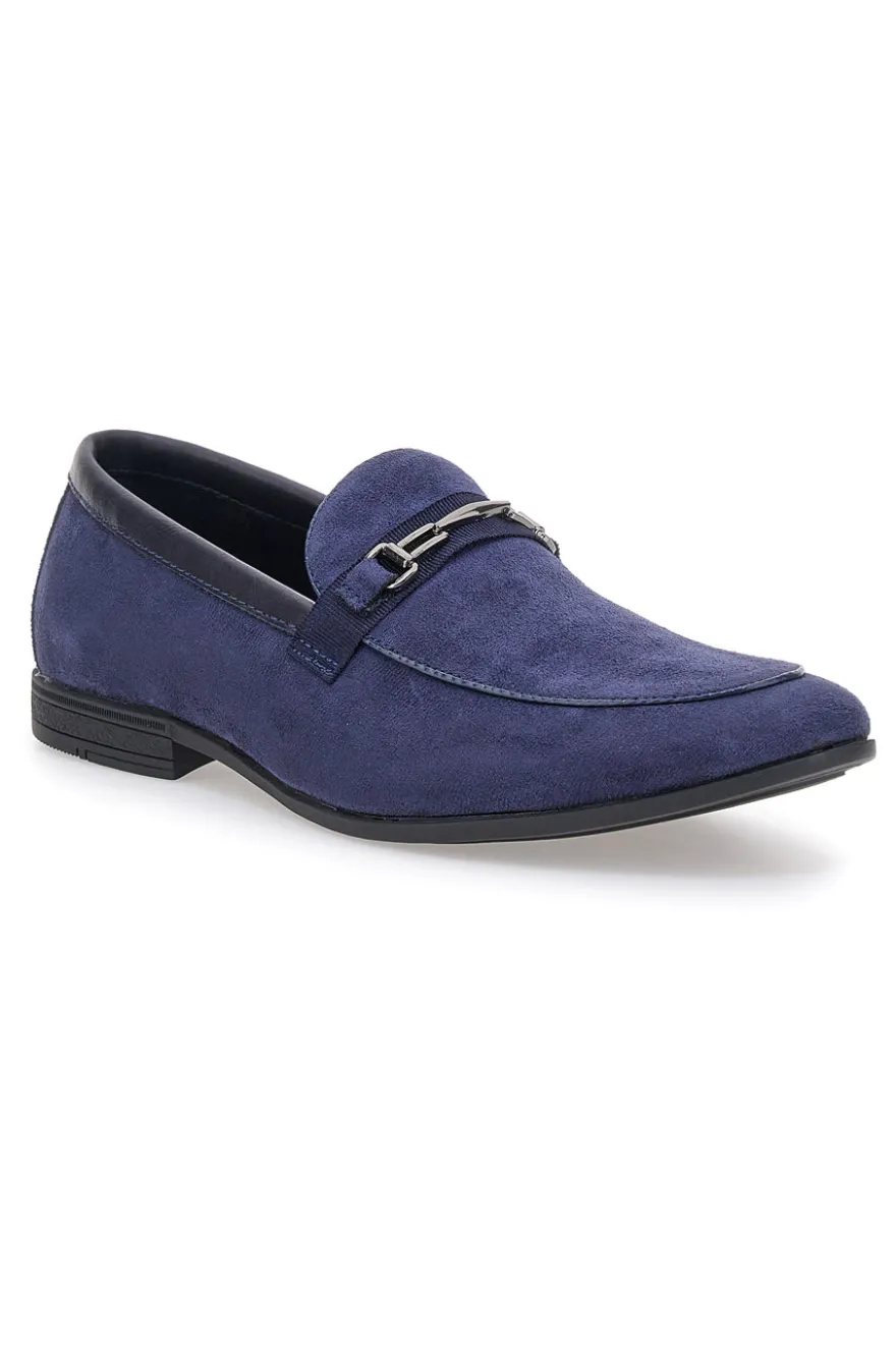 Mocassini blu con morsetto Claremorris 218014
