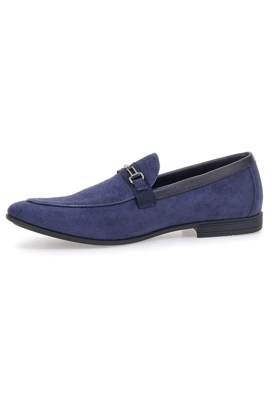 Mocassini blu con morsetto Claremorris 218014
