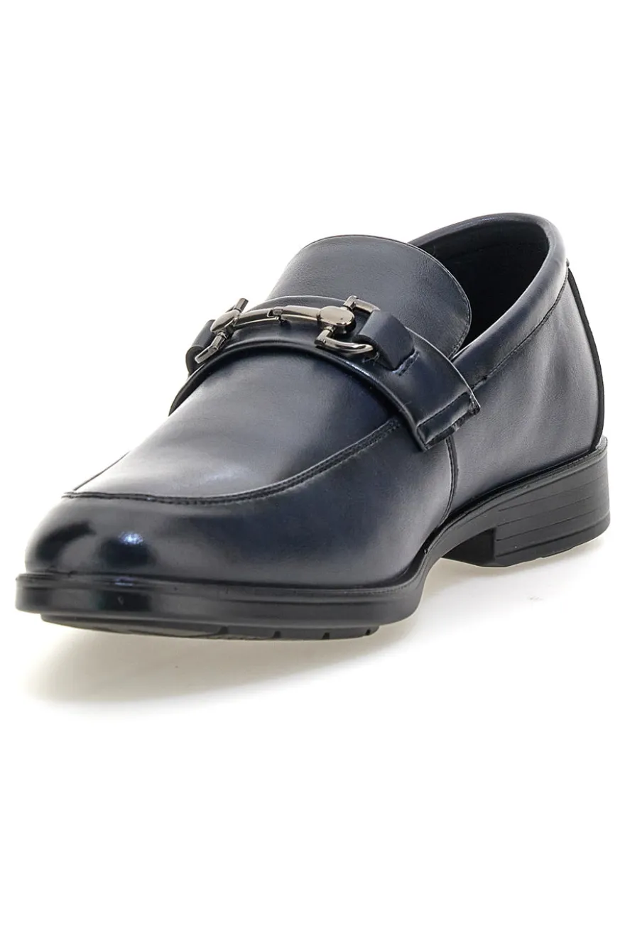 Mocassini blu con morsetto Longford 9016