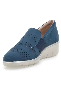 Mocassini Blu Con Platform Prima Riga 21330ANTY