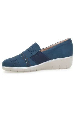 Mocassini Blu Con Platform Prima Riga 21330ANTY