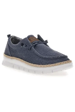 Mocassini Blu con Rafia e Lacci Elastici MAX DILLAN WALLY BIG CVS